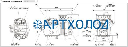 Компрессор 4JE-15Y (LBP/MBP/HBP) Ecoline Bitzer