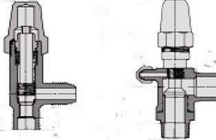 Вентиль запорный угловой ( 1/2 MPT x 3/8 SAE ) 7768-AB Henry Technologies