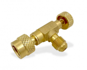 Вентиль с нажимом на ниппель Value VVO-1 (M1/4"SAE х F1/4"SAE)