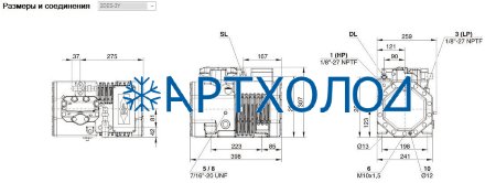 Компрессор 2DES-3Y (LBP/MBP/HBP) Ecoline Bitzer