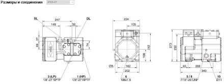Компрессор 2FES-2Y (LBP/MBP/HBP) Ecoline Bitzer