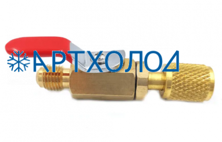 Переходной адаптер с вентилем DSZH BV-04 (M5/16"SAE х F5/16"SAE)